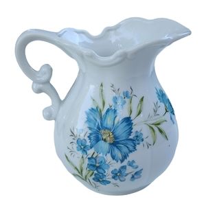 Japanese Vintage Shabby Chic‎ Style Hand Painted Floral Porcelain Mini Pitcher